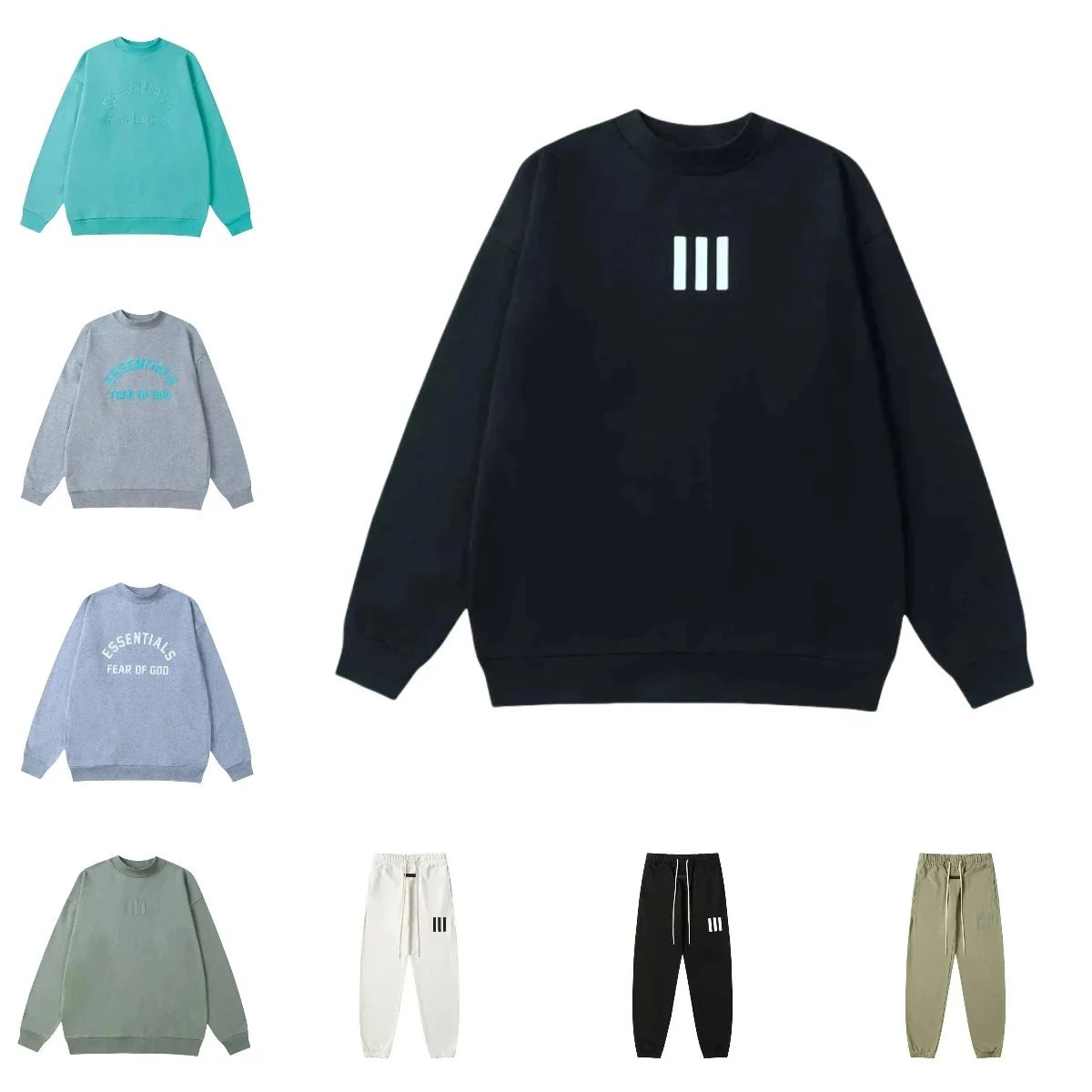 Fear of God Essentials Black Sweatshirt