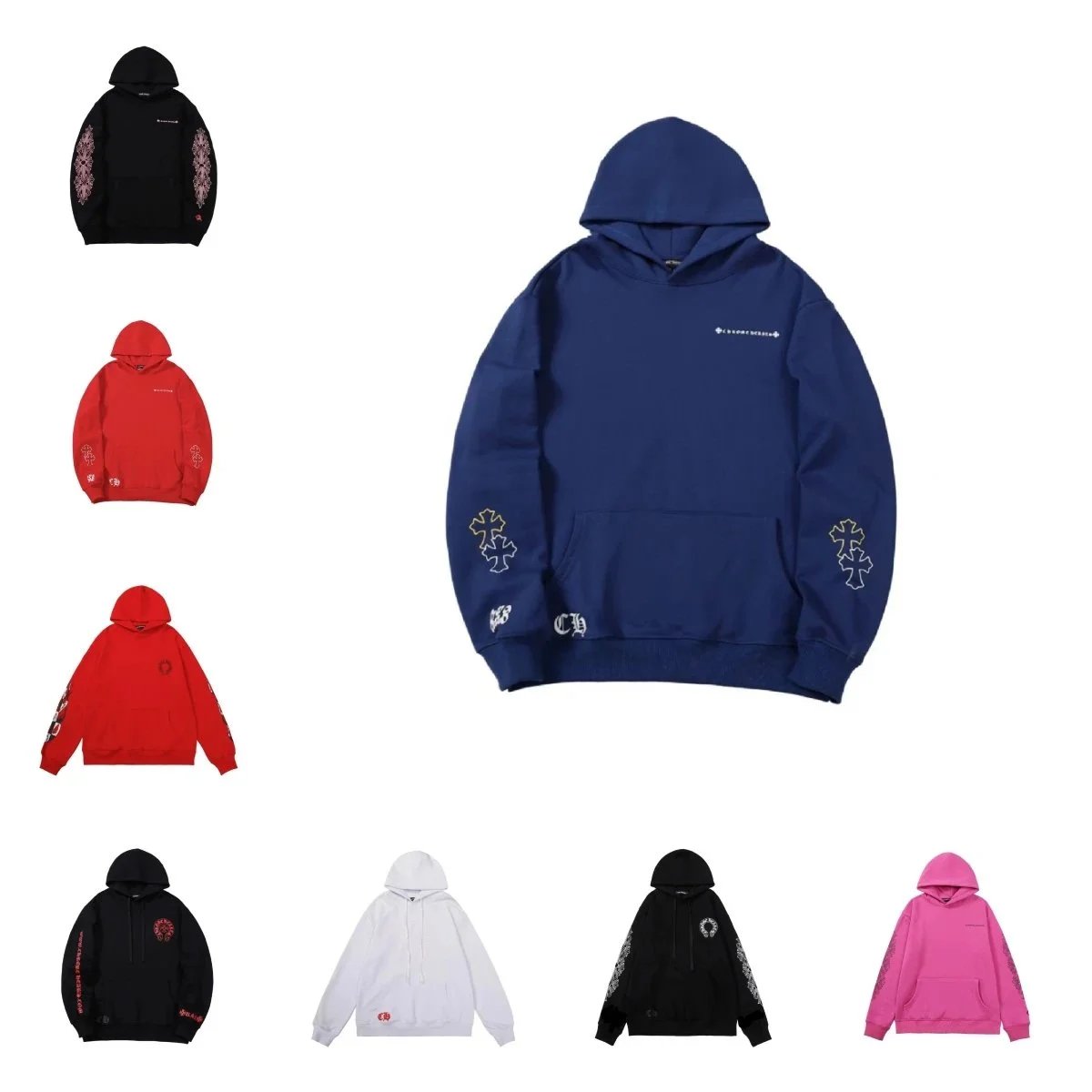 Chrome Hearts Blue Hoodie