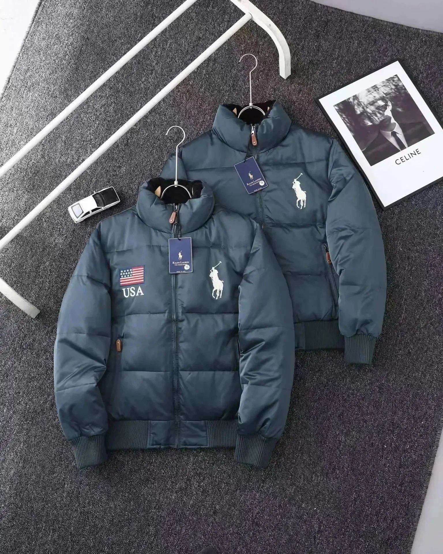 Ralph Lauren Navy Puffer Jacket