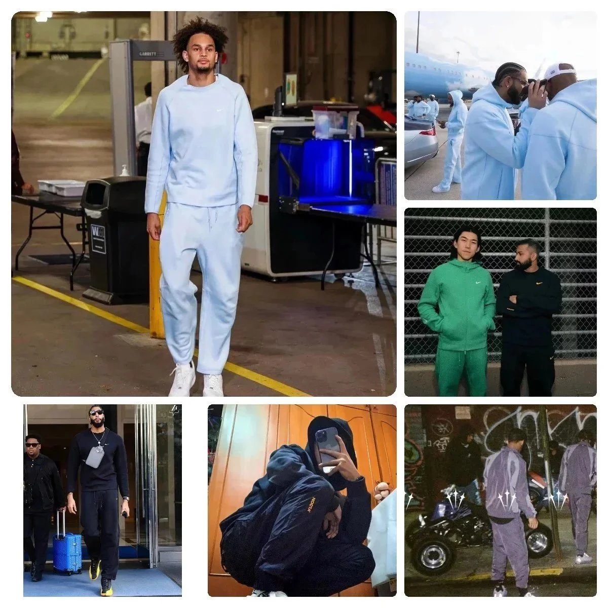Nike Light Blue Track Suit
