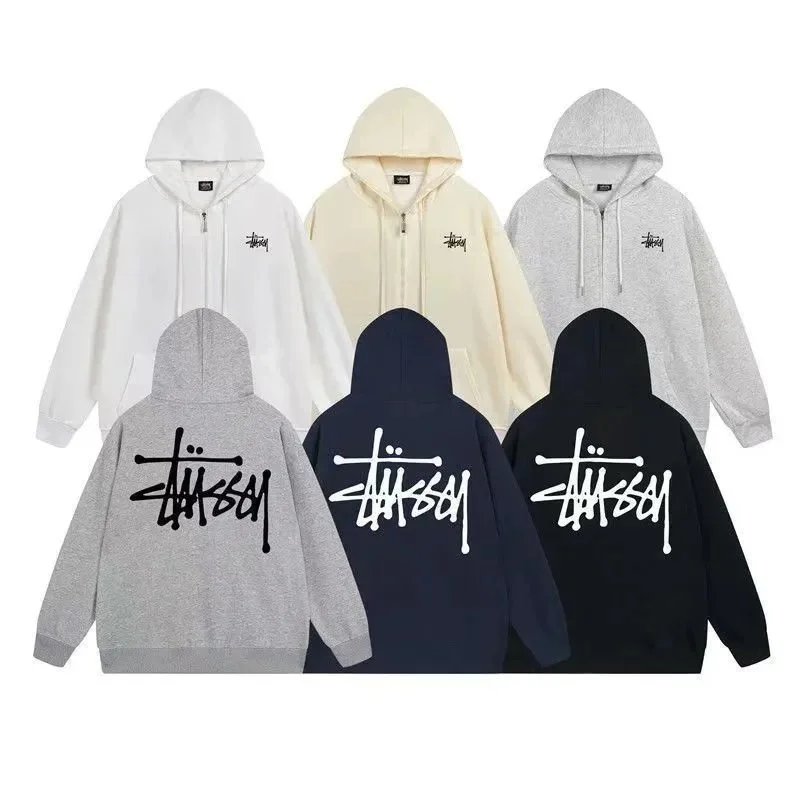 Stussy Zip-Up Hoodie in Various Colors