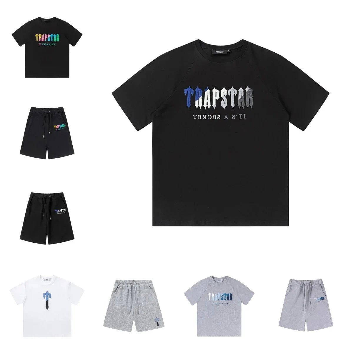 Trapstar Black T-Shirt and Shorts Set