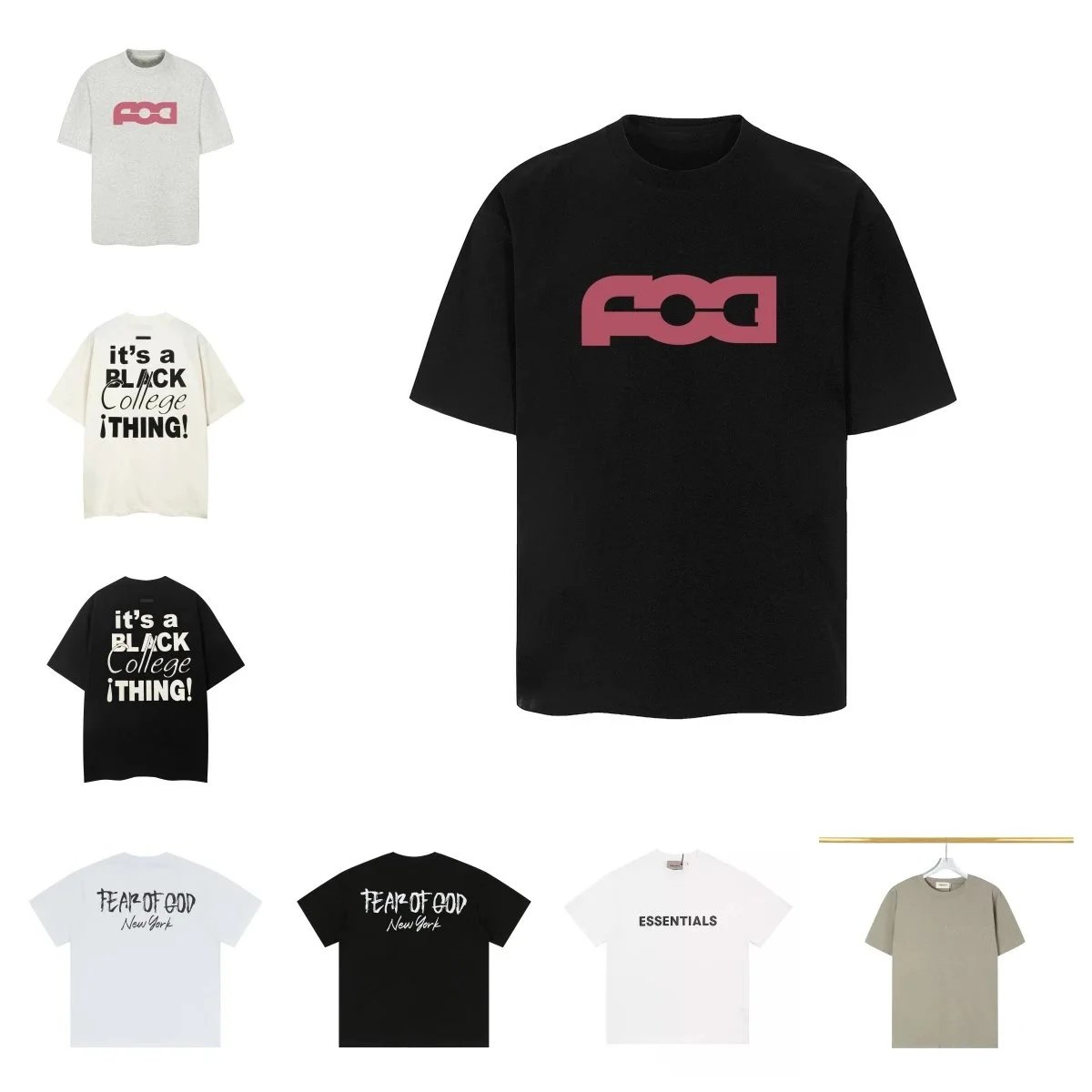 Fear of God Essentials Black T-Shirt
