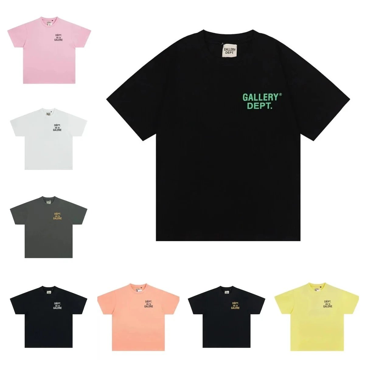 Gallery Dept Black Short Sleeve T-Shirt