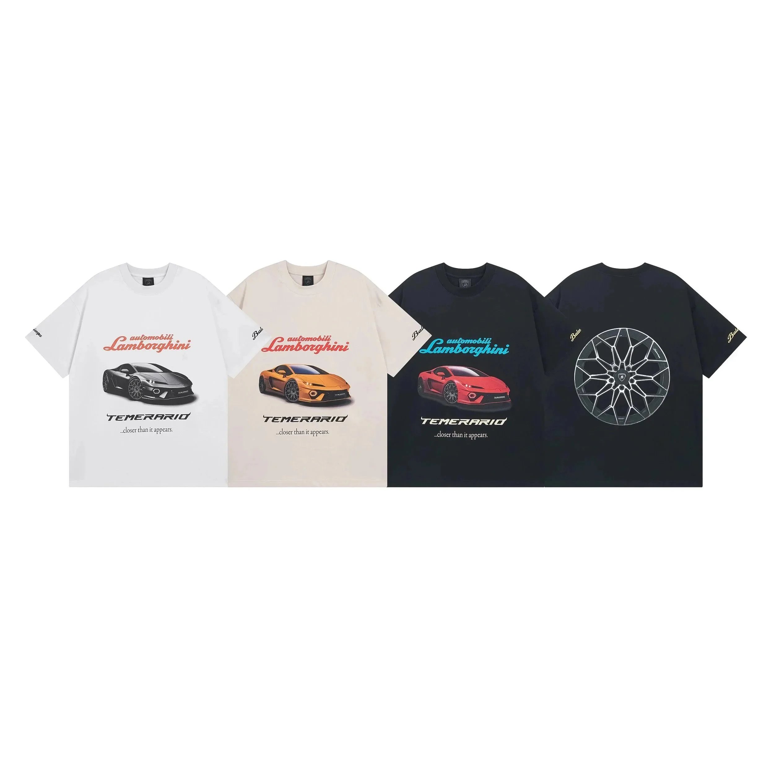 Lamborghini White Short Sleeve T-Shirt