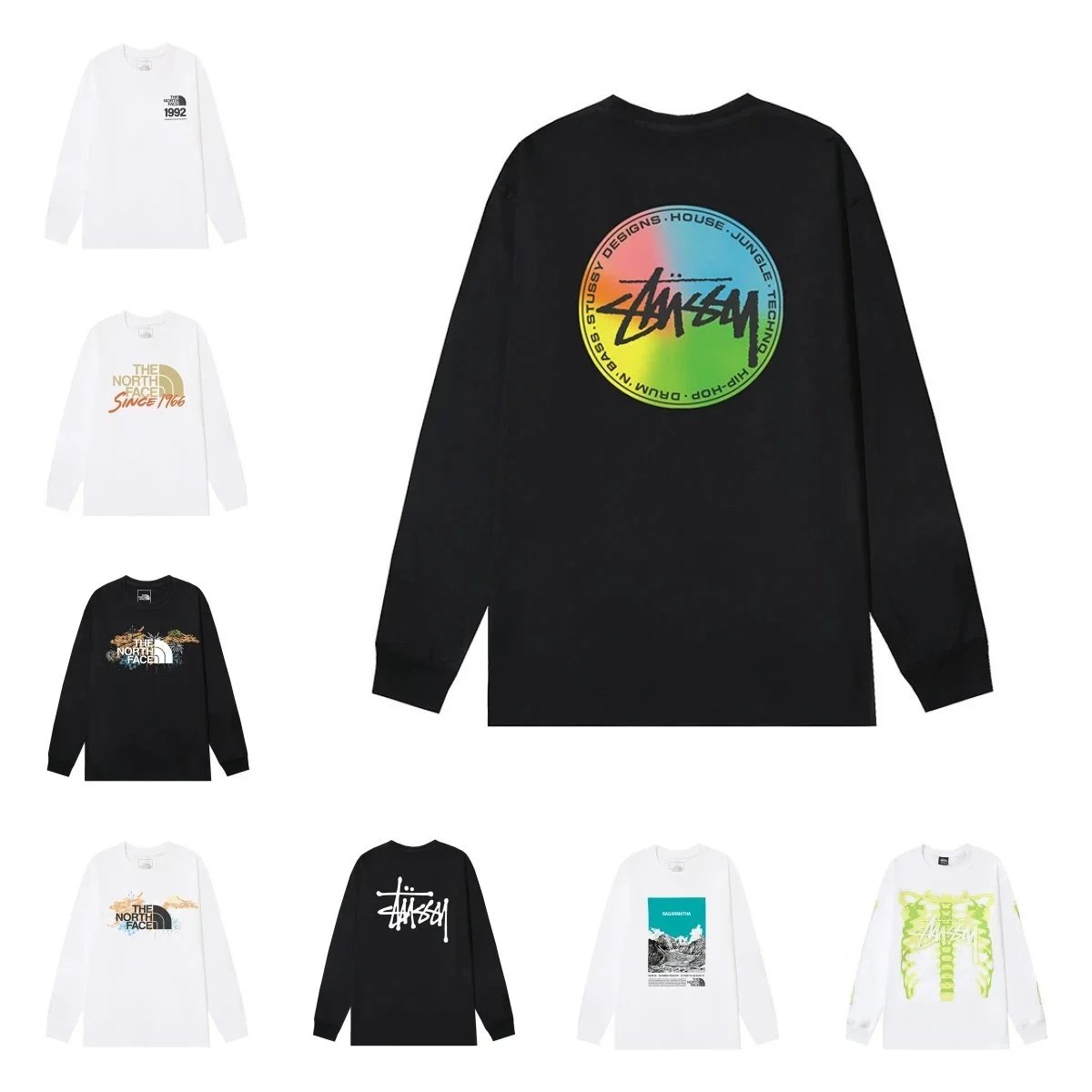 Stussy Black Long Sleeve T-Shirt