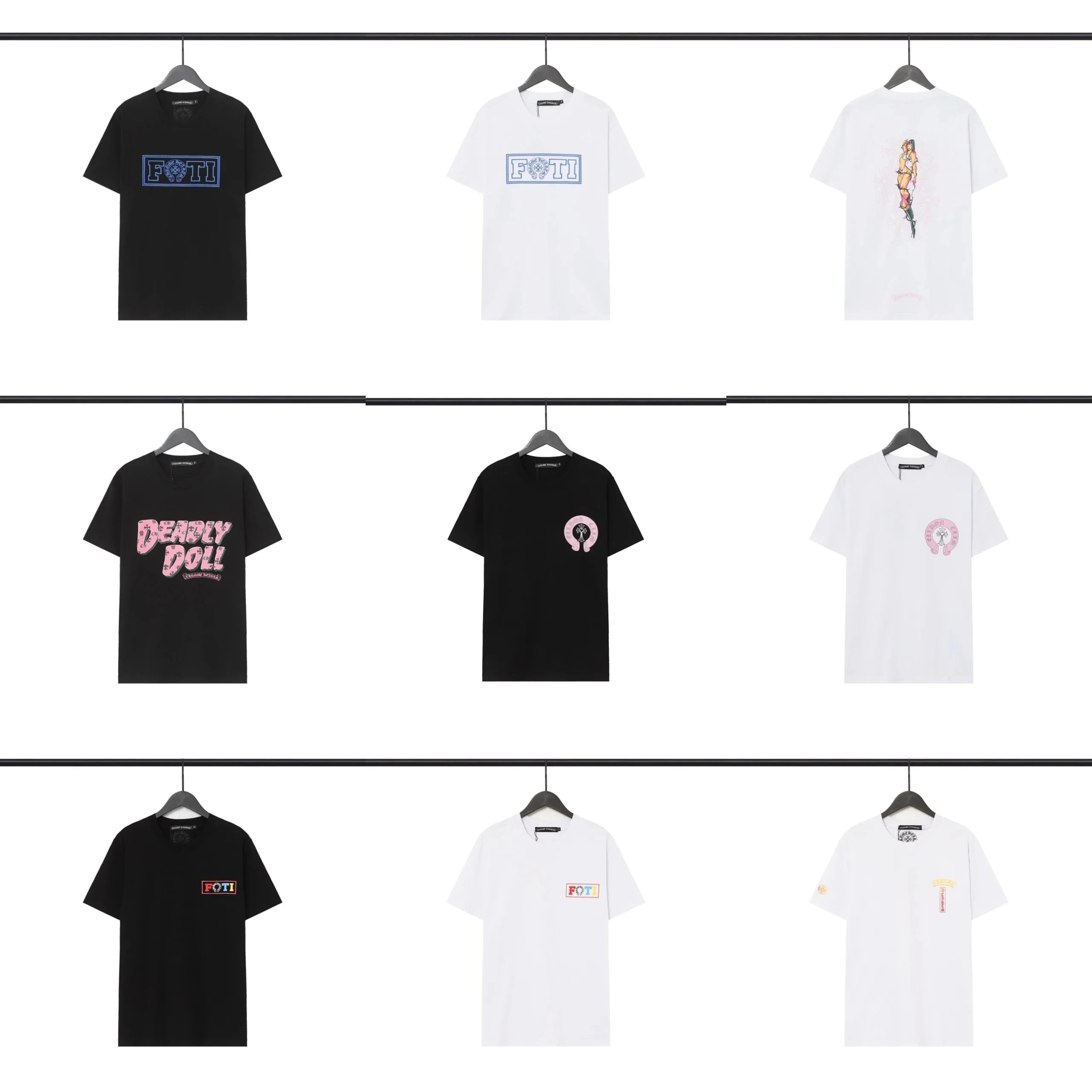 FOTI Black and White Graphic T-Shirt Collection