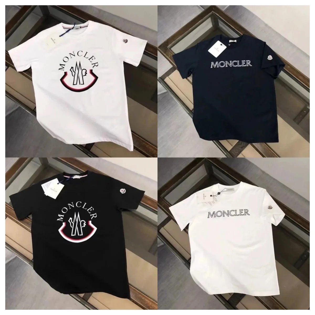 Moncler White Short Sleeve T-Shirt