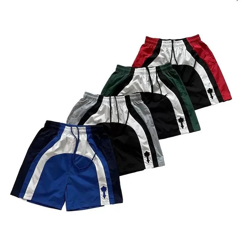 Colorblock Drawstring Shorts