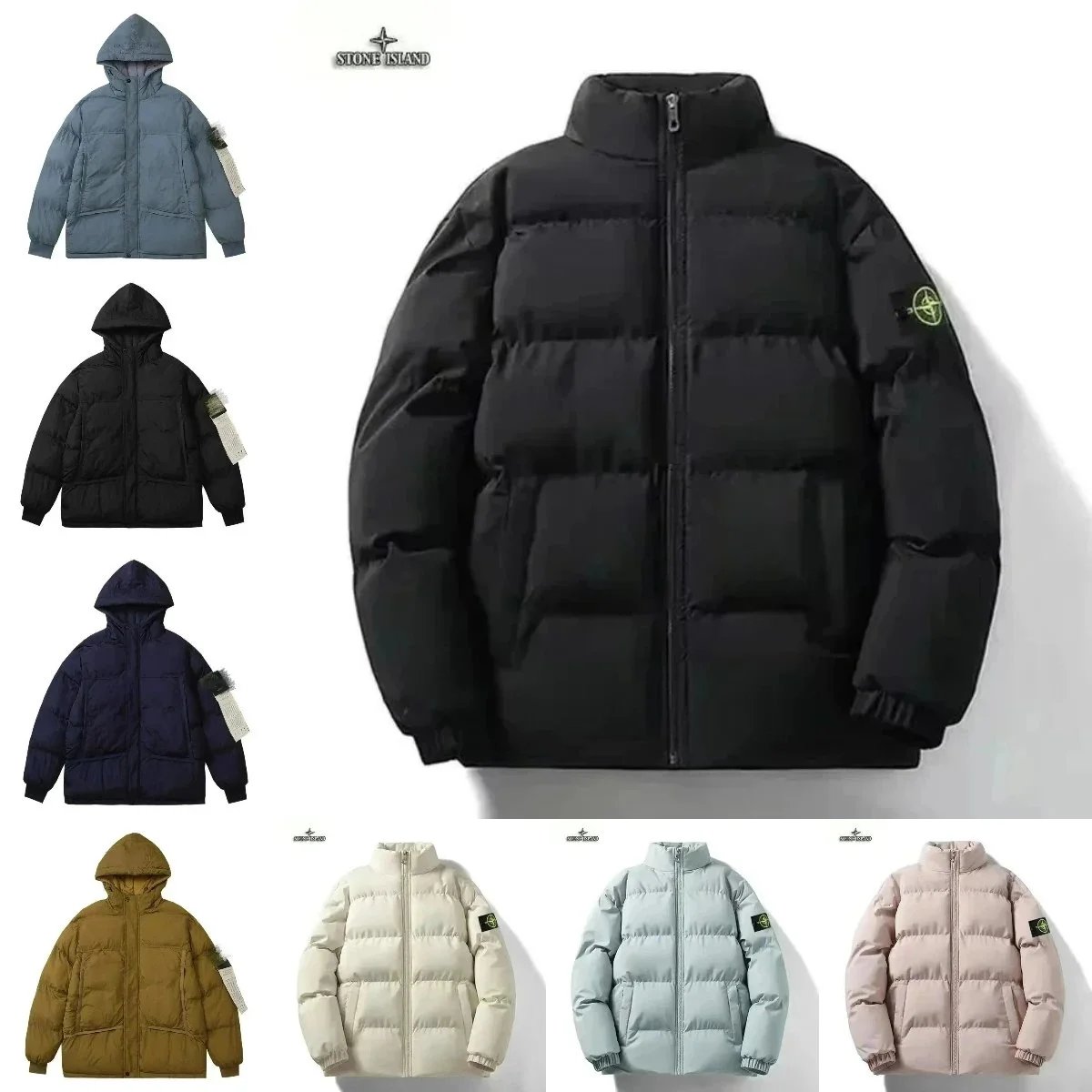 Stone Island Black Puffer Jacket