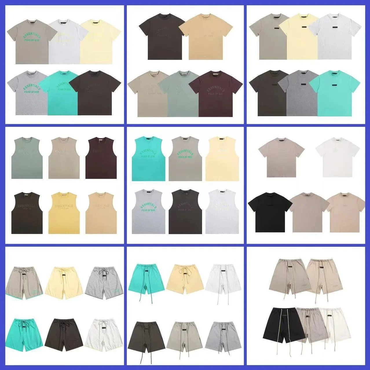 Fear of God Essentials Black T-Shirt and Shorts Set