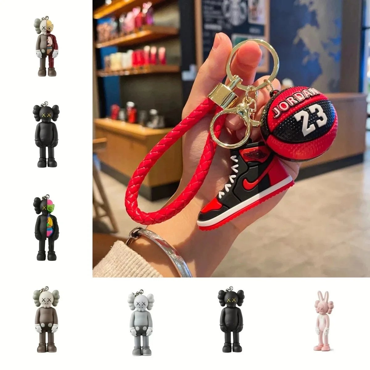 Kaws Keychain with J