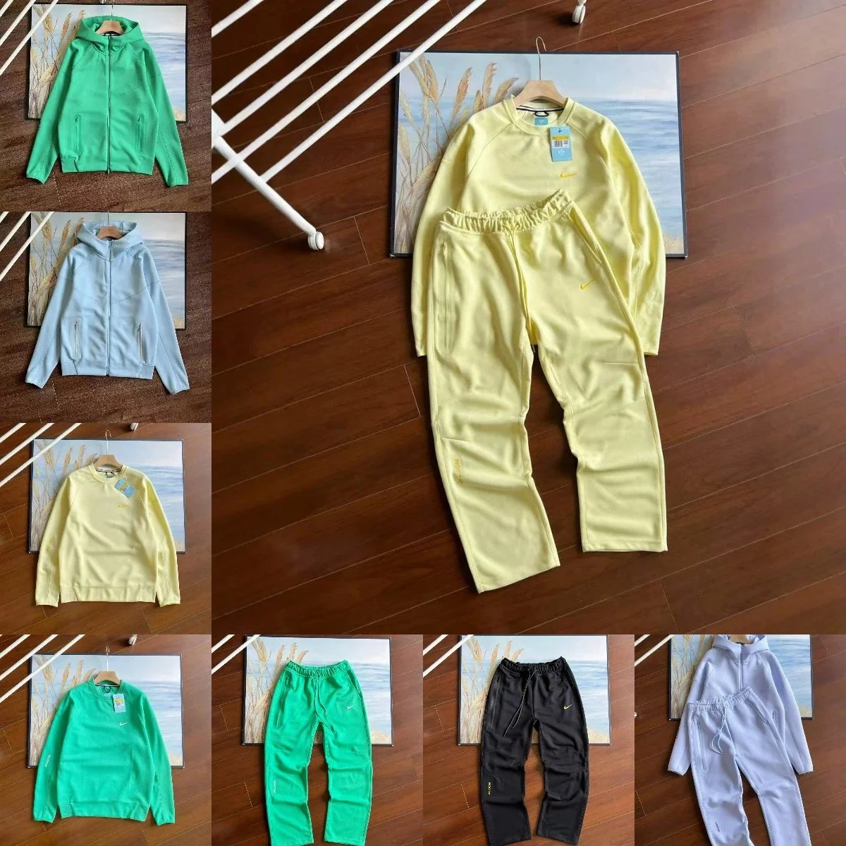 Nike Yellow Hoodie and Pants Set