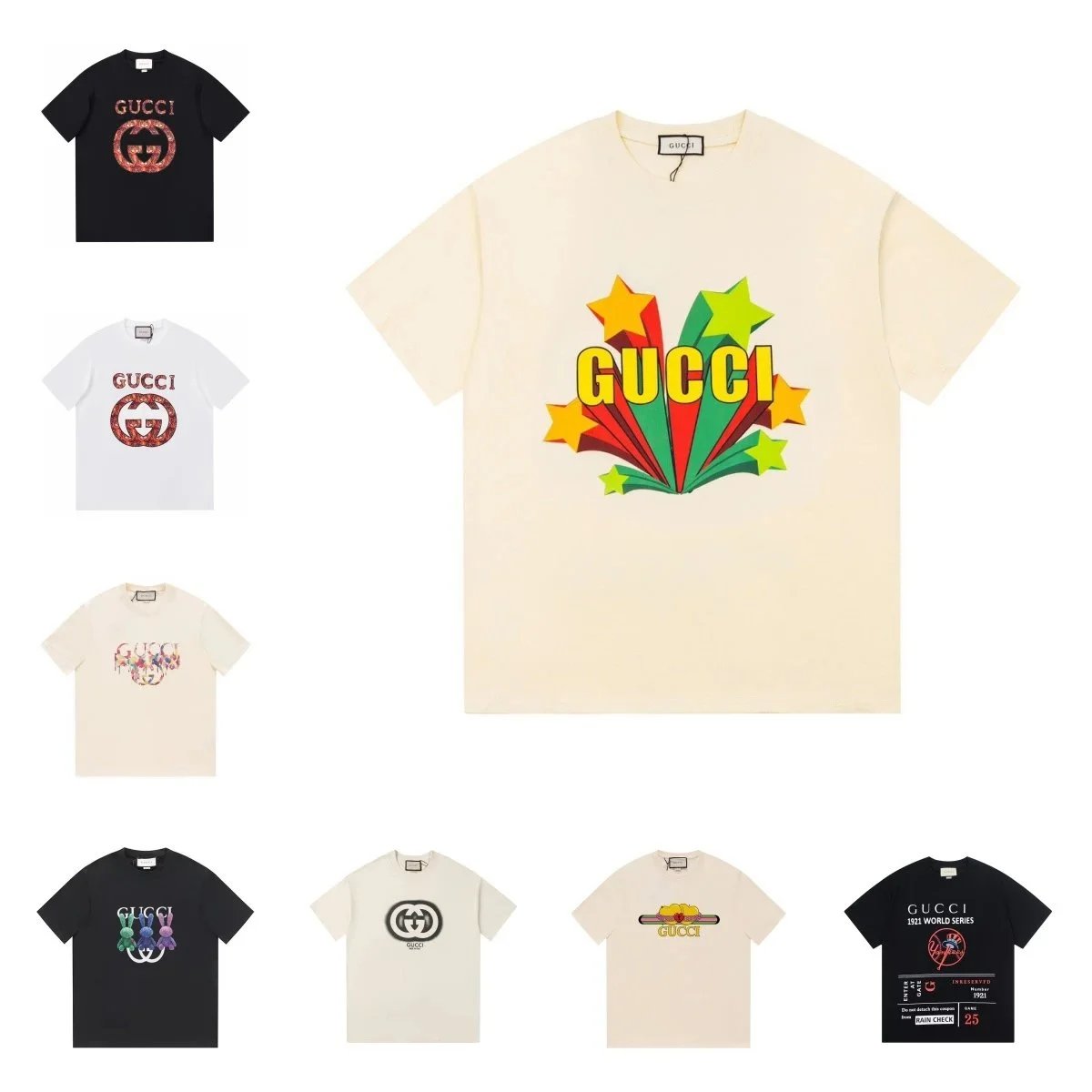 Gucci Beige Short Sleeve T-Shirt