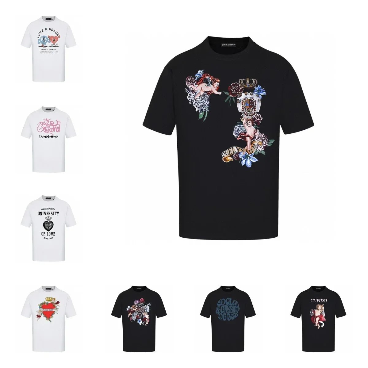 Dolce & Gabbana Black Graphic T-Shirt