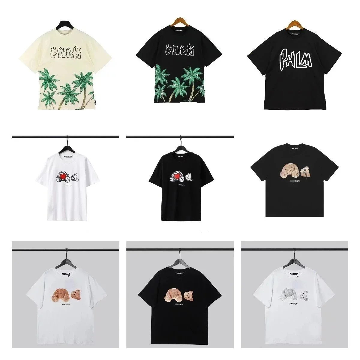 Palm Angels Black Short Sleeve T-Shirt