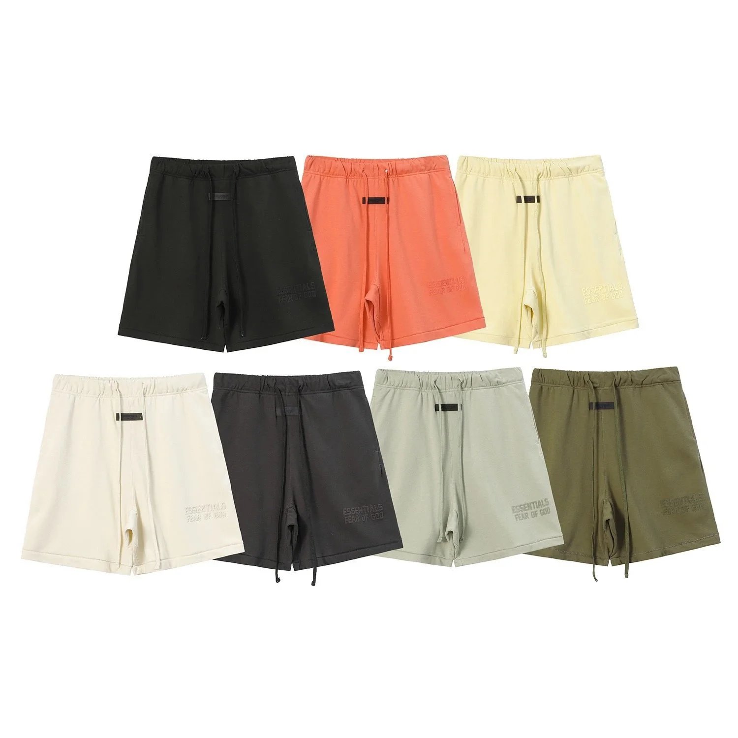 Fear of God Essentials Black Drawstring Shorts