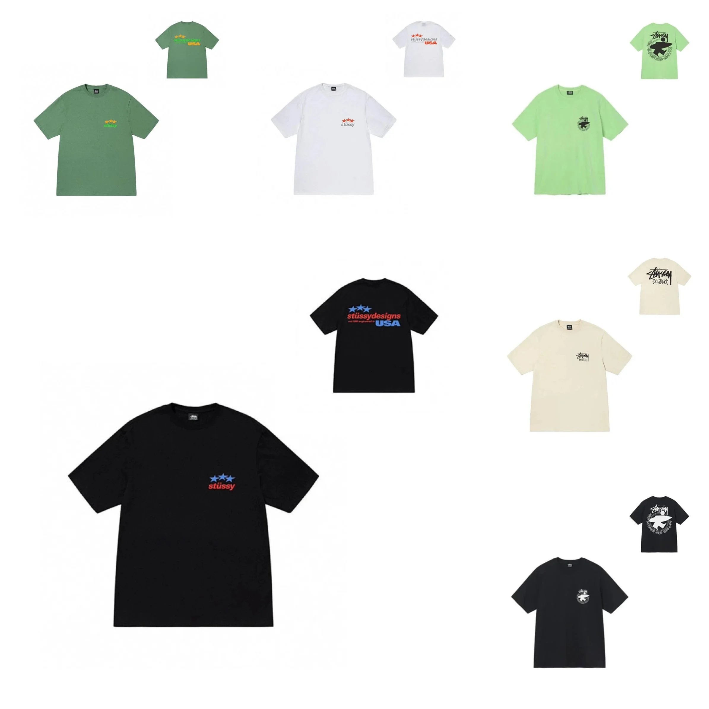 Stussy Black Short Sleeve T-Shirt