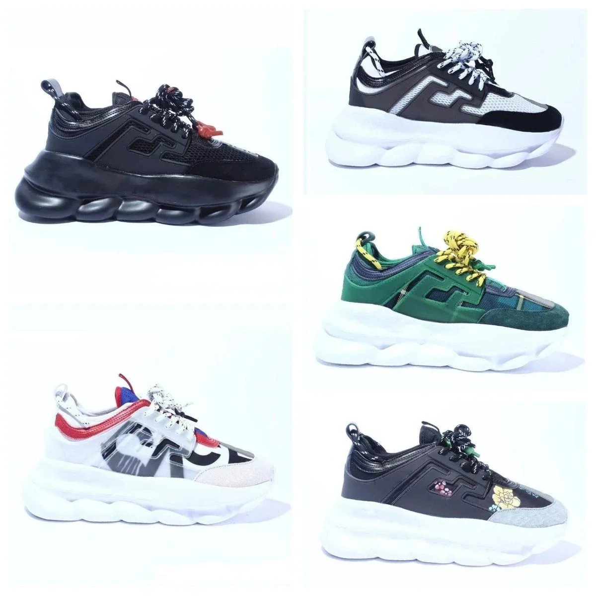 Versace Black Chunky Sneakers