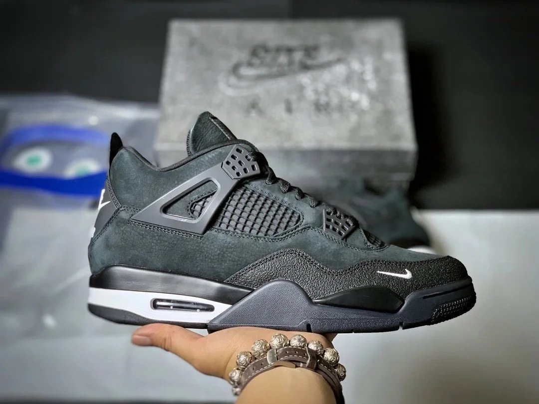 Nike Air Jordan 4 Black Sneakers