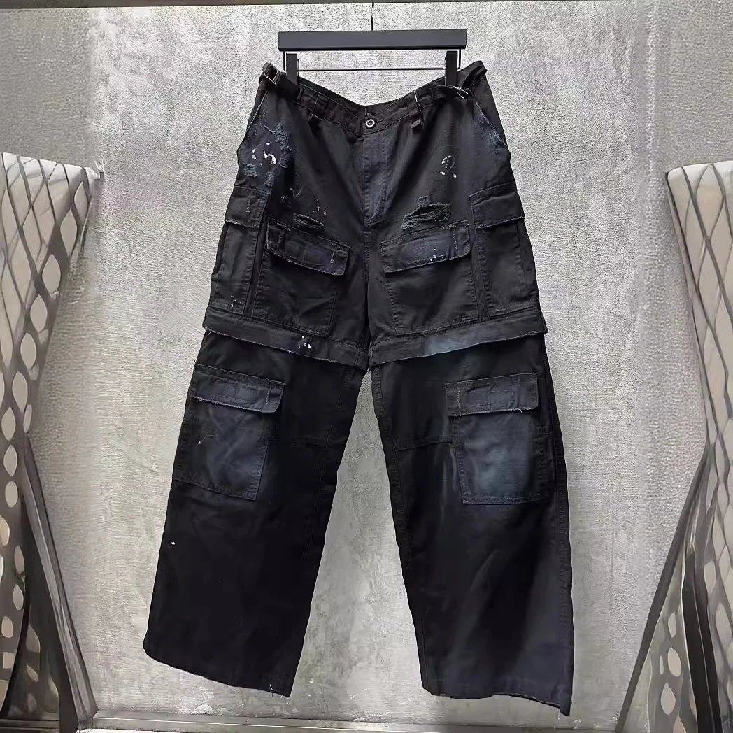 Black Cargo Pants wi