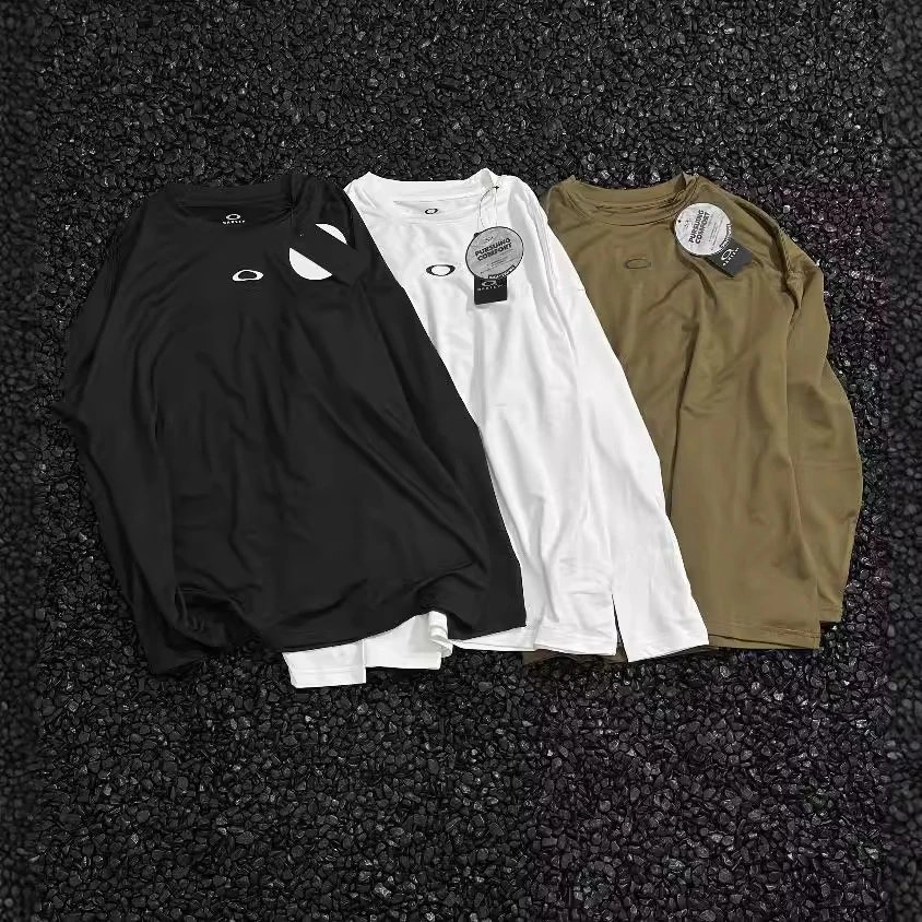 Oakley Black White Olive Long Sleeve T-Shirt