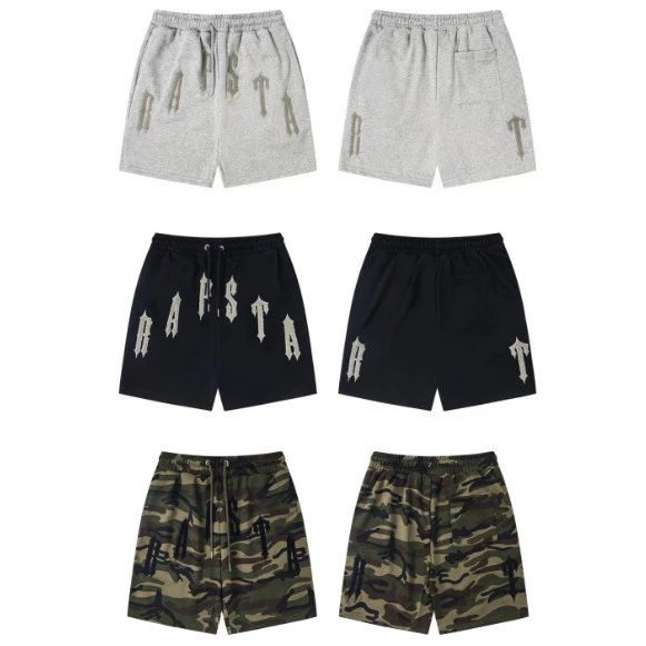 Rapsta Grey and Black Sweat Shorts with Camo Option