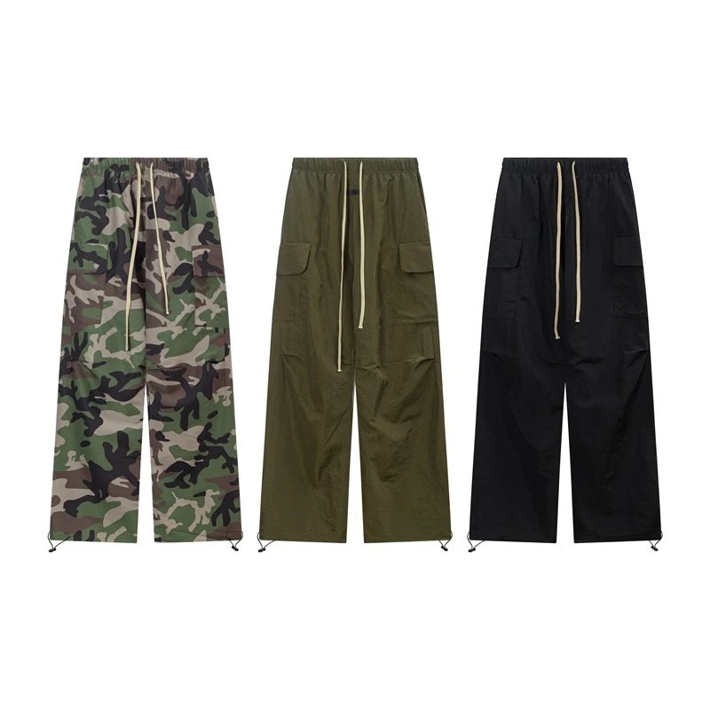 Camouflage Green Black Cargo Pants