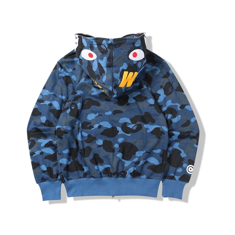 A Bathing Ape Blue Camo Hoodie