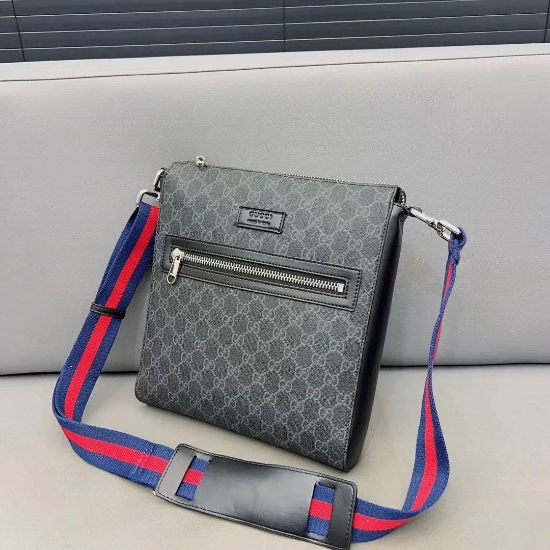 Gucci Grey Monogram Crossbody Bag