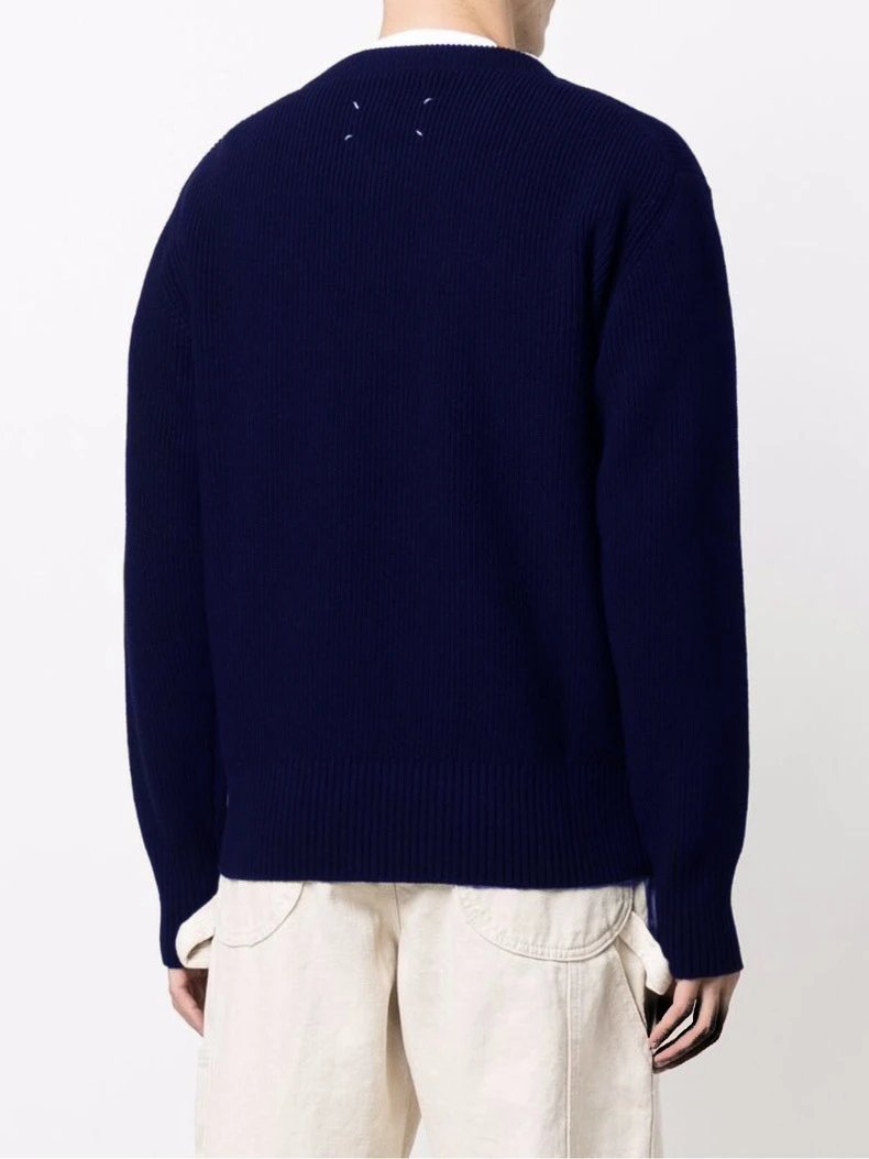 Maison Margiela Navy Crewneck Sweater