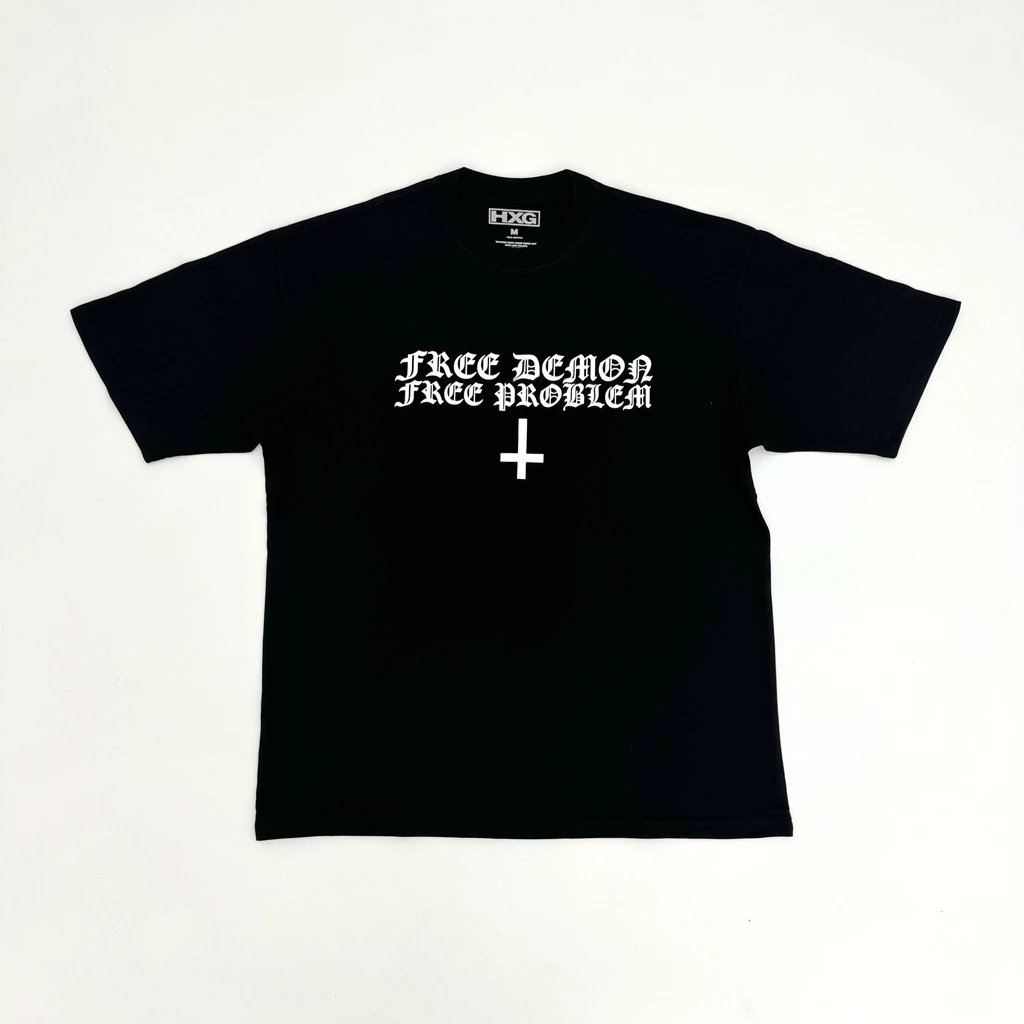 HXG Black Free Demon Free Problem T-Shirt