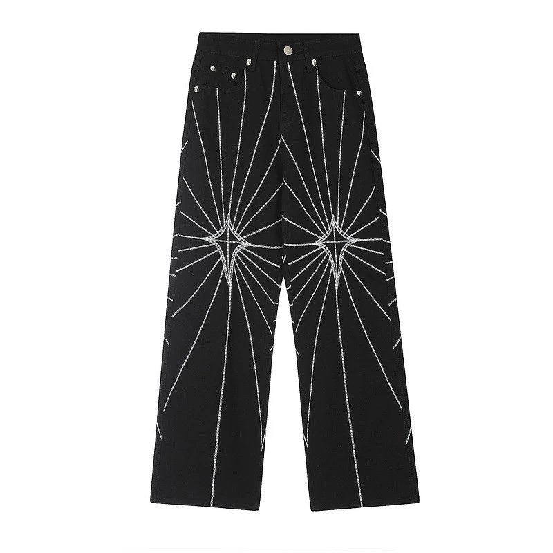 Black Wide-Leg Jeans