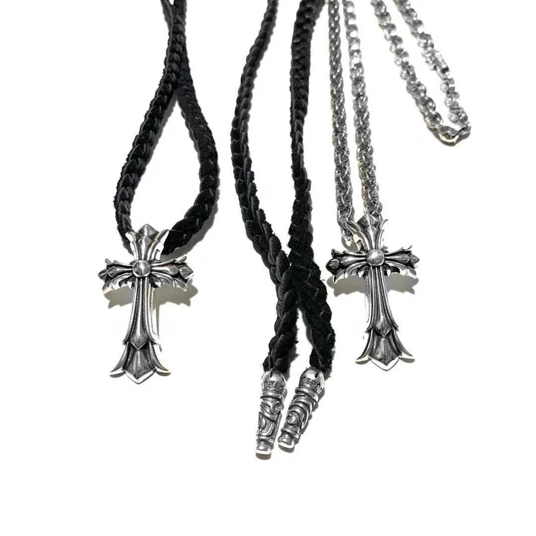 Chrome Hearts Silver Cross Pendant Necklaces