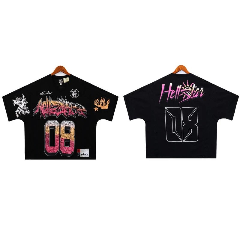 Hellstar Black Graphic T-Shirt