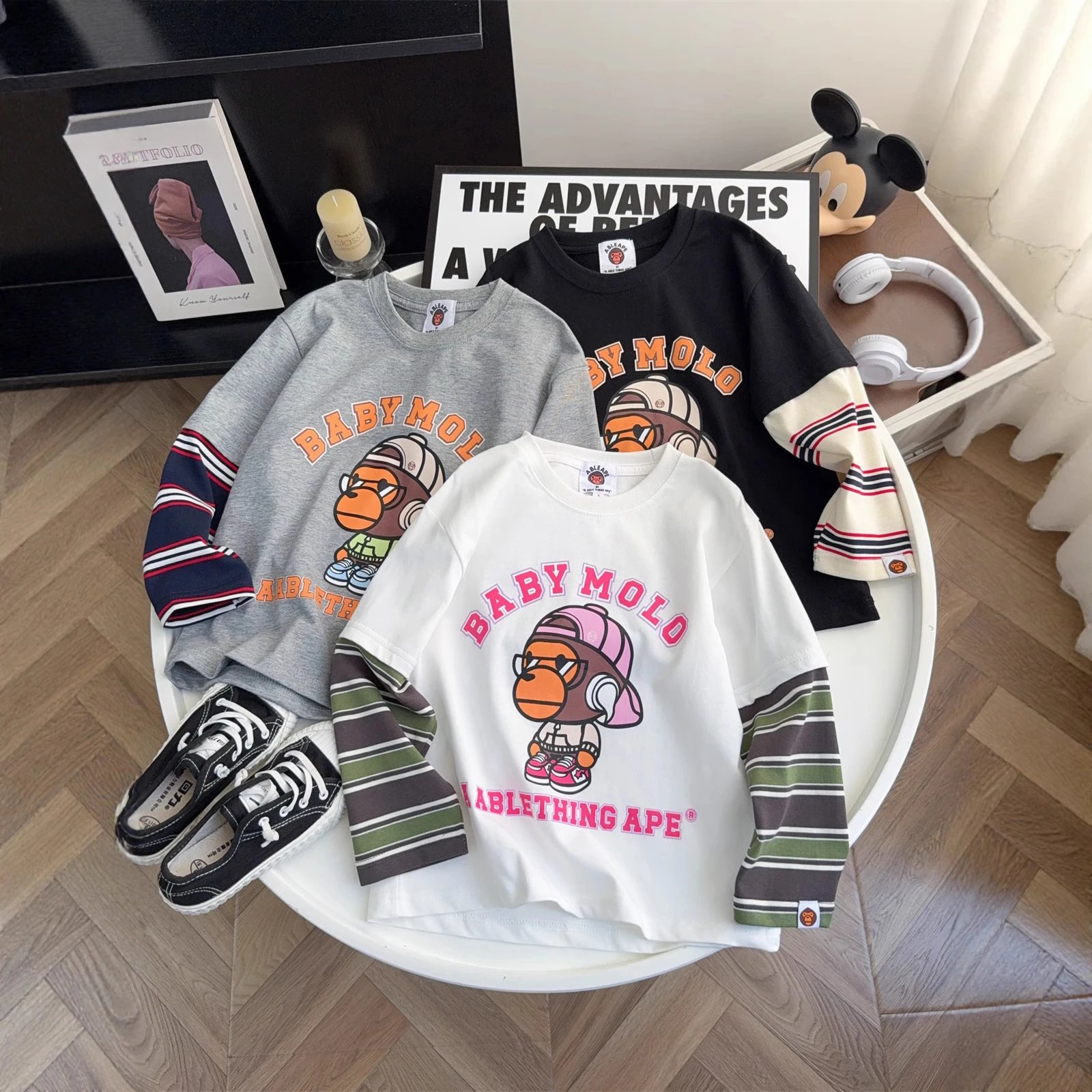 Kid Baby Molo Striped Long Sleeve T-Shirt