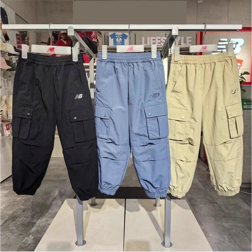 Kid New Balance Cargo Pants Black Blue Beige