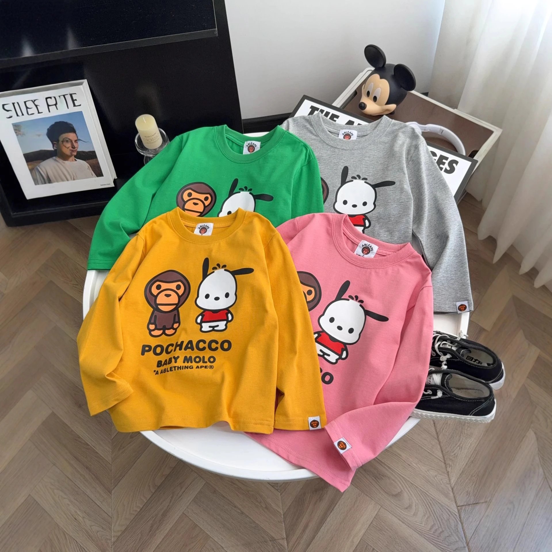 Kid Pochacco Baby Molo Kids Long Sleeve T-Shirt