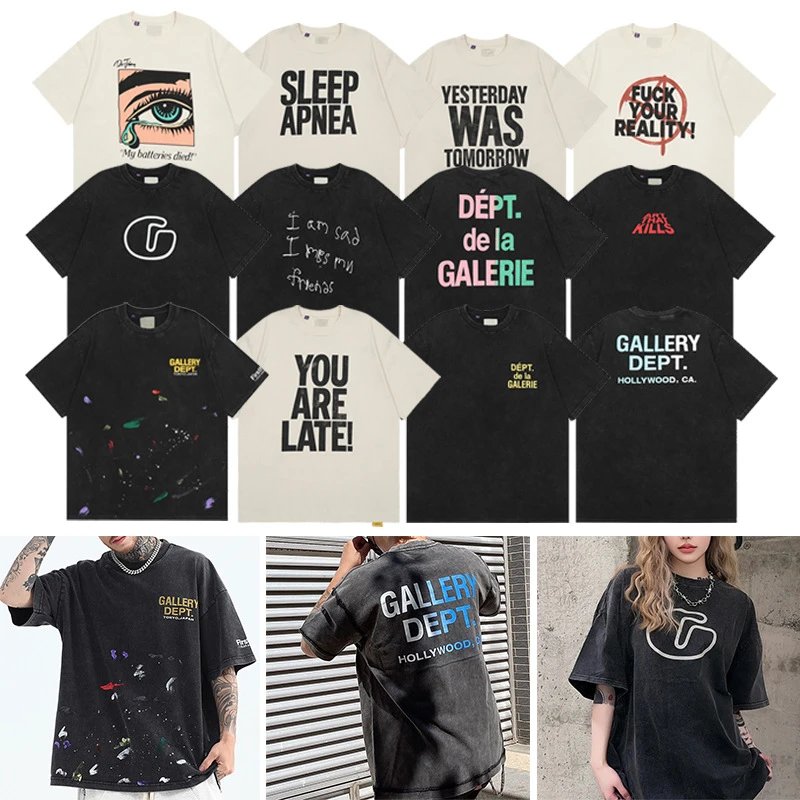 Gallery Dept. Black Graphic T-Shirt