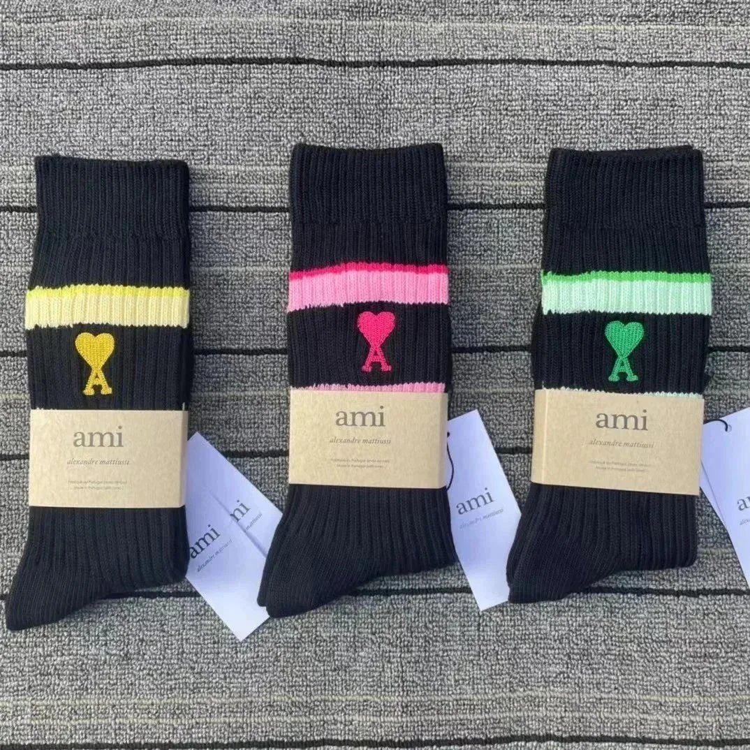 Ami Black Socks with
