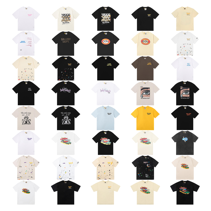 Gallery Dept Black Short Sleeve T-Shirt