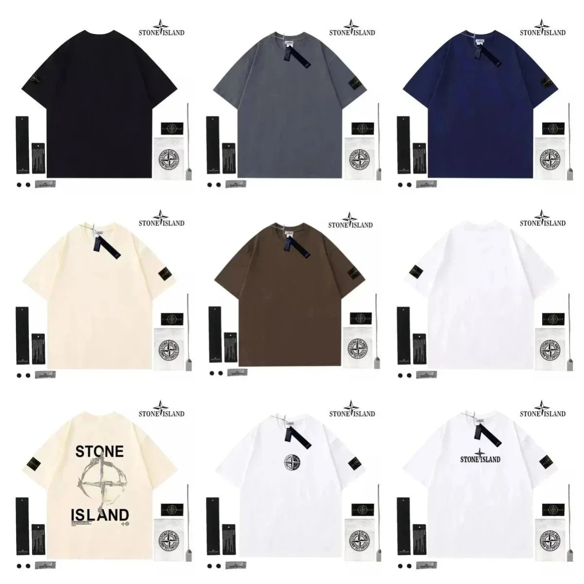 Stone Island Black Short Sleeve T-Shirt