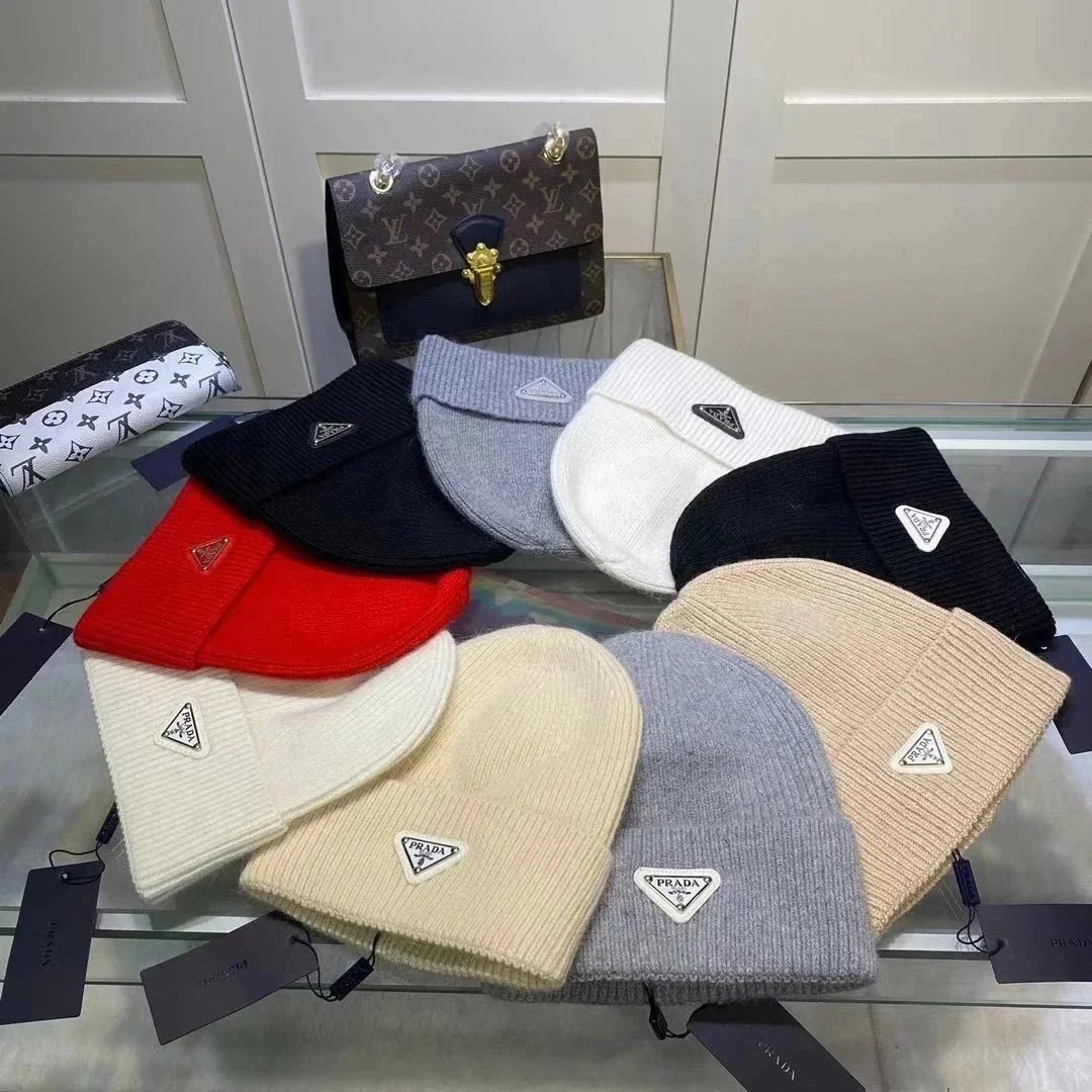 Prada Beanie Hats in Various Colors