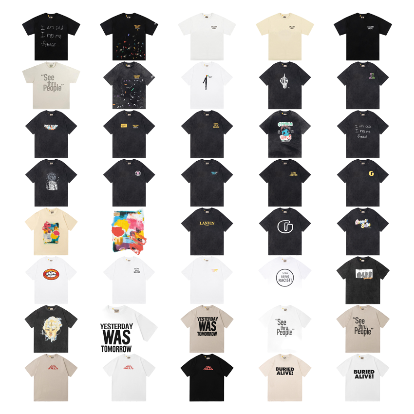 Diverse Graphic Print T-Shirts Collection