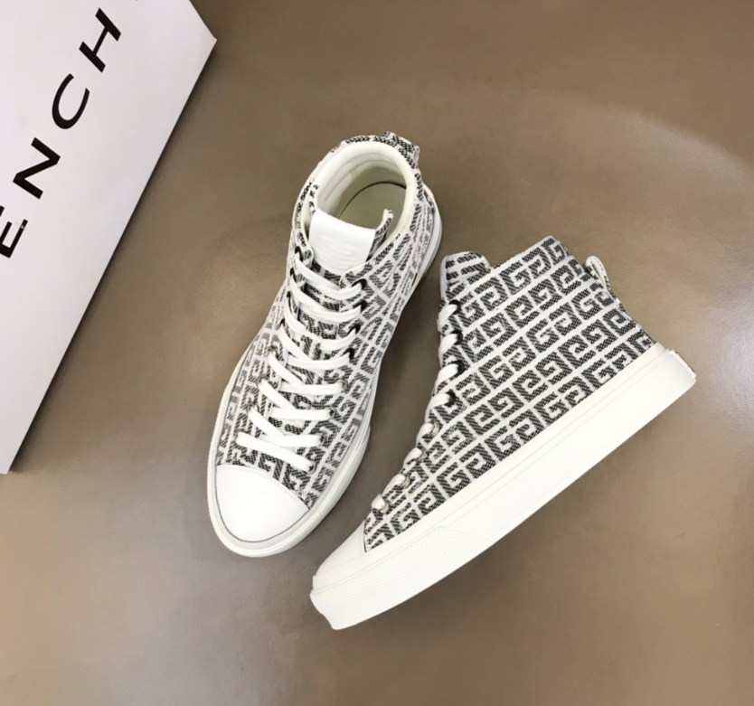 Givenchy Black and White High Top Sneakers