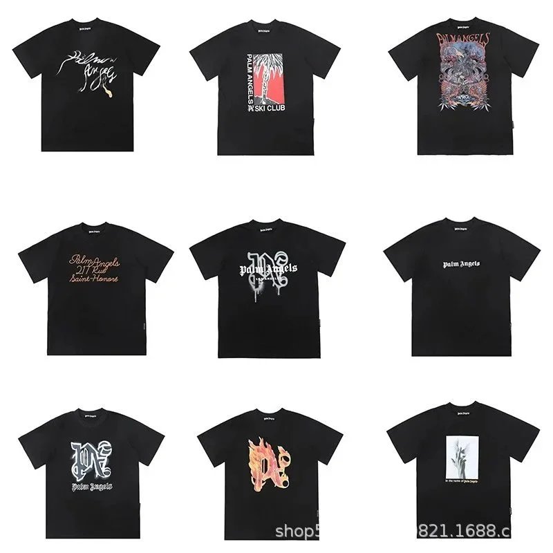 Palm Angels Black Graphic T-Shirt