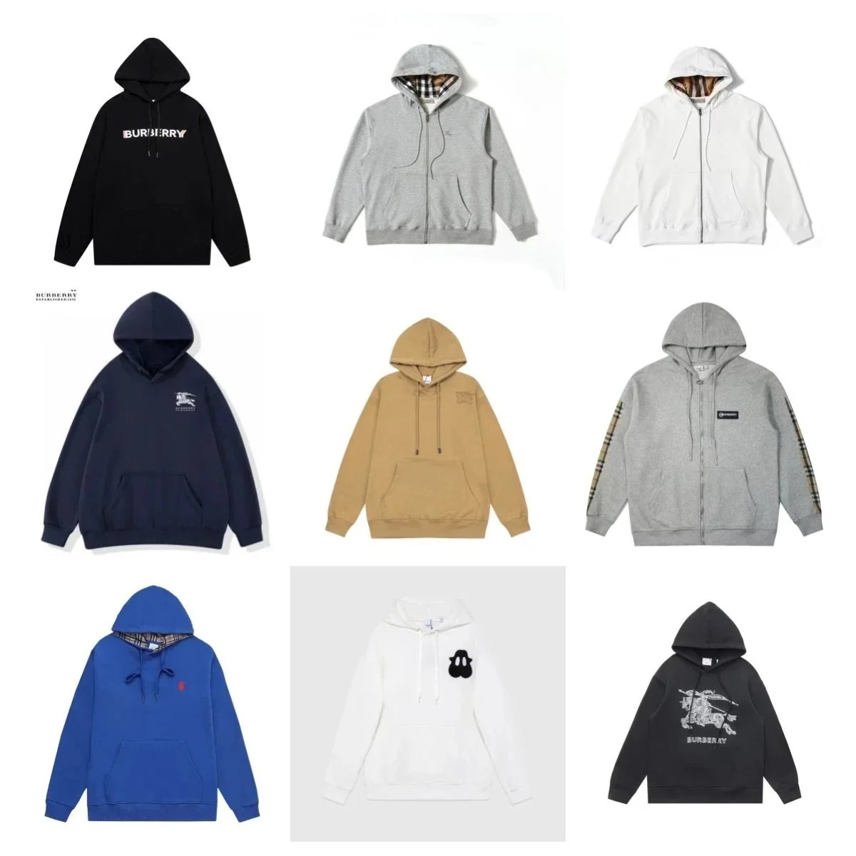 Burberry Black Hoodie with Logo