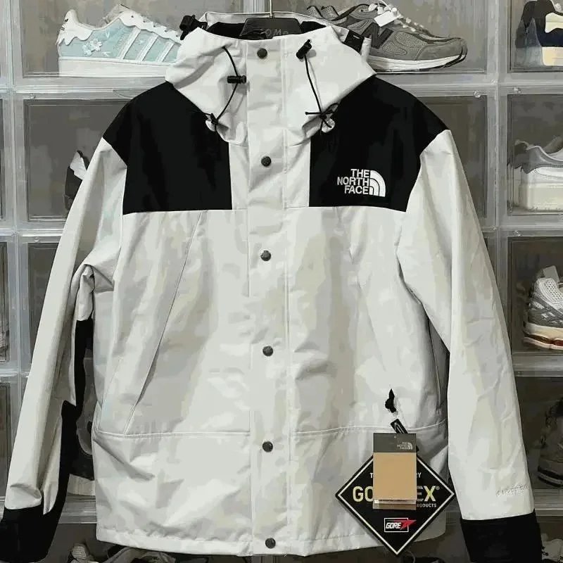 The North Face White and Black Mountain Jacket