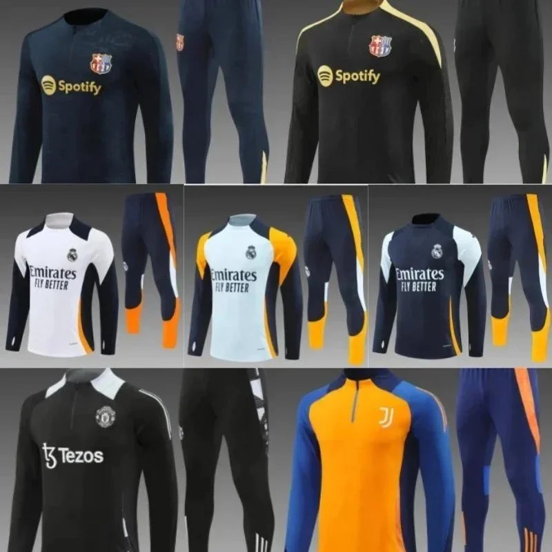 Juventus Black and Blue Long Sleeve Training Set