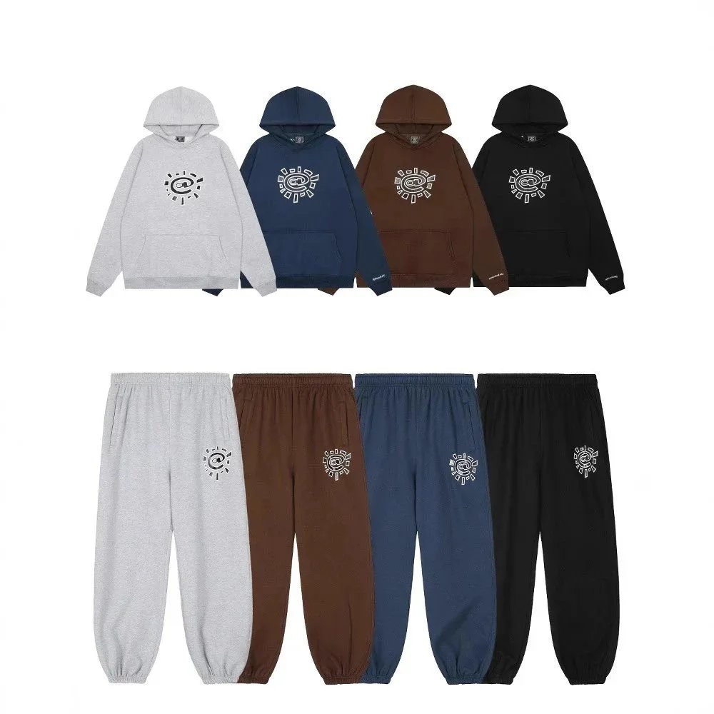 Sun Graphic Hoodie and Sweatpants Set